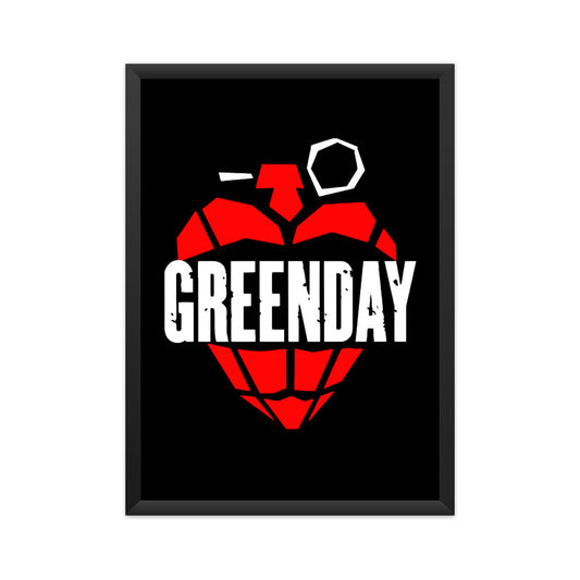 Green Day Poster - Framed/ Unframed