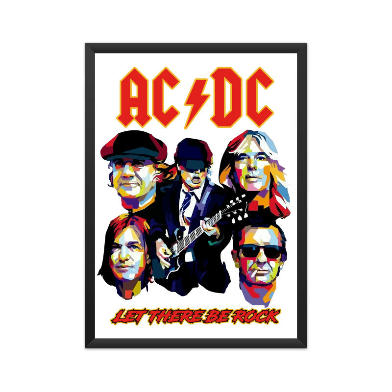 AC DC Band Poster - Framed/ Unframed