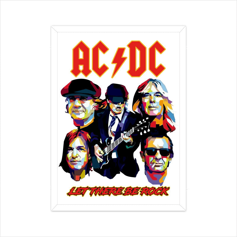 AC DC Band Poster - Framed/ Unframed