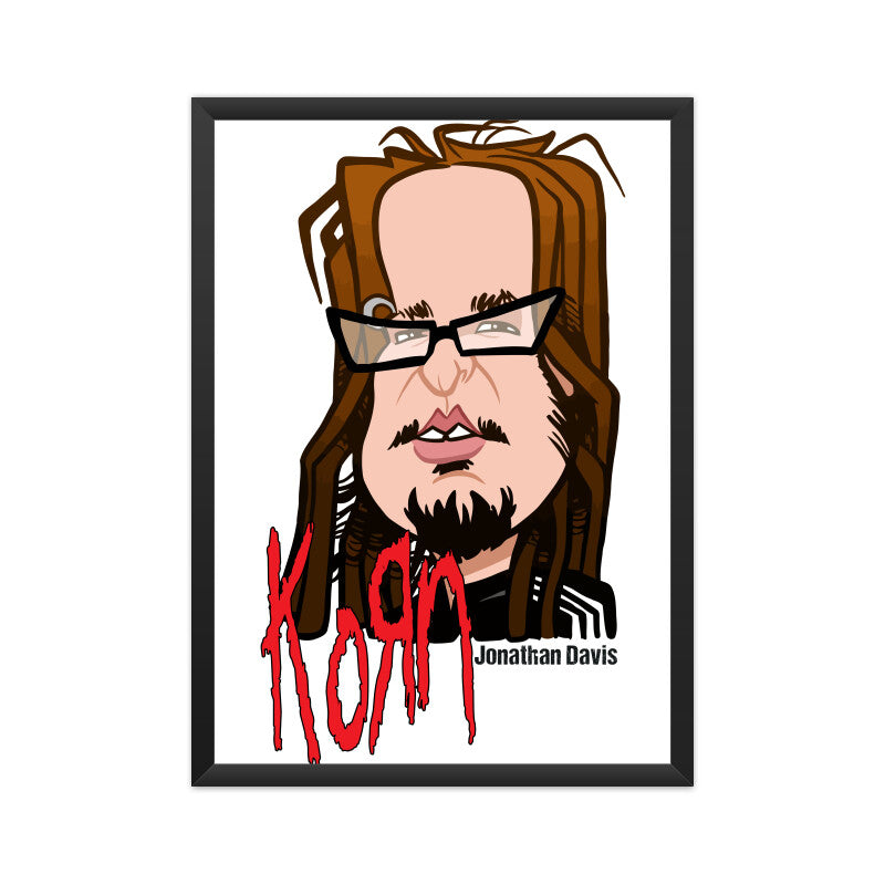 Korn Jonathan Davis Poster - Framed/ Unframed