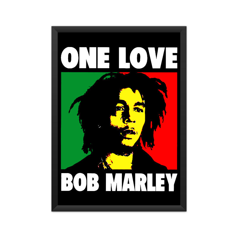 One Love Bob Marley Poster - Framed/ Unframed