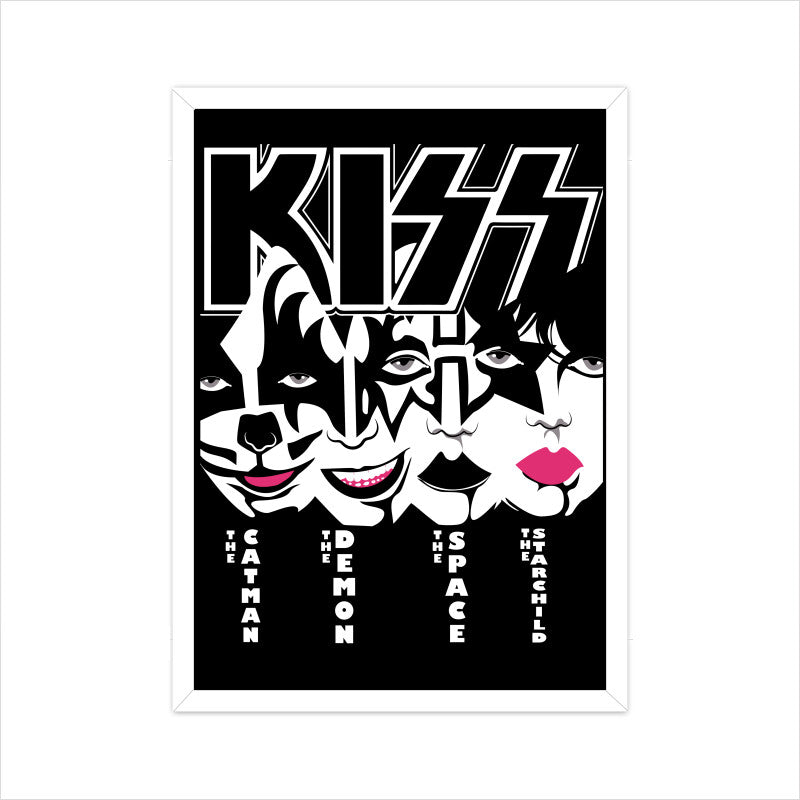 Kiss Metal Band Poster - Framed/ Unframed