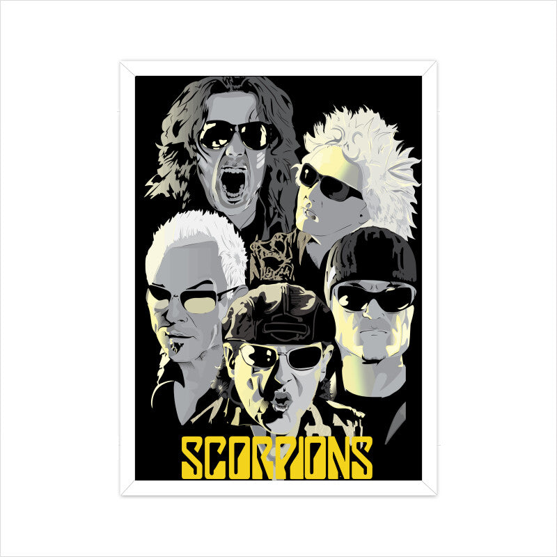 Scorpions Band Poster - Framed/ Unframed