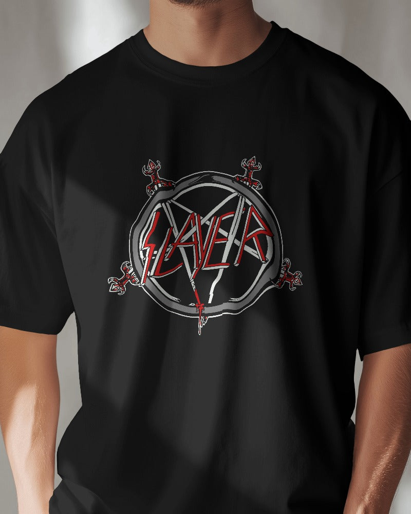 Slayer Oversized T Shirt - Front & Back Print