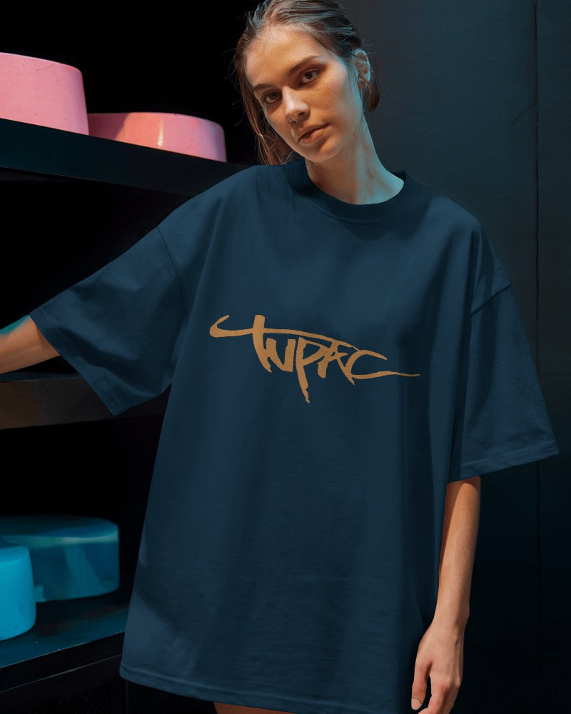 Tupac Shakur Oversized T Shirt - Front & Back Print