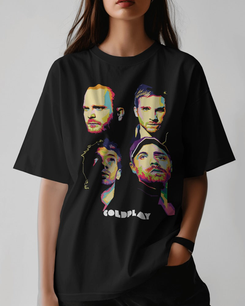 Coldplay Band Oversized T Shirt