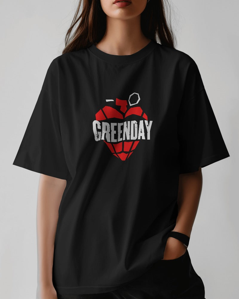 Green Day Oversized T Shirt