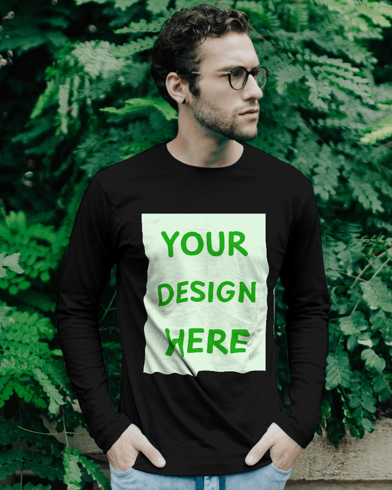 Customizable Men's Long-Sleeve T Shirt