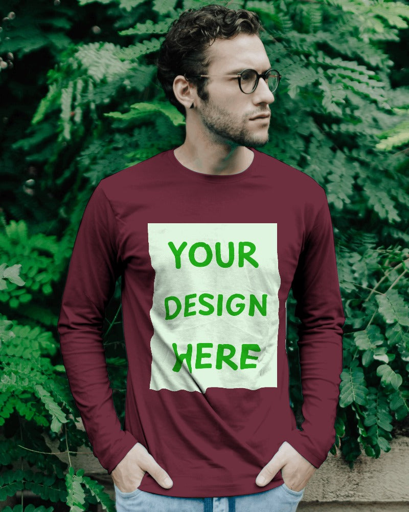 Customizable Men's Long-Sleeve T Shirt