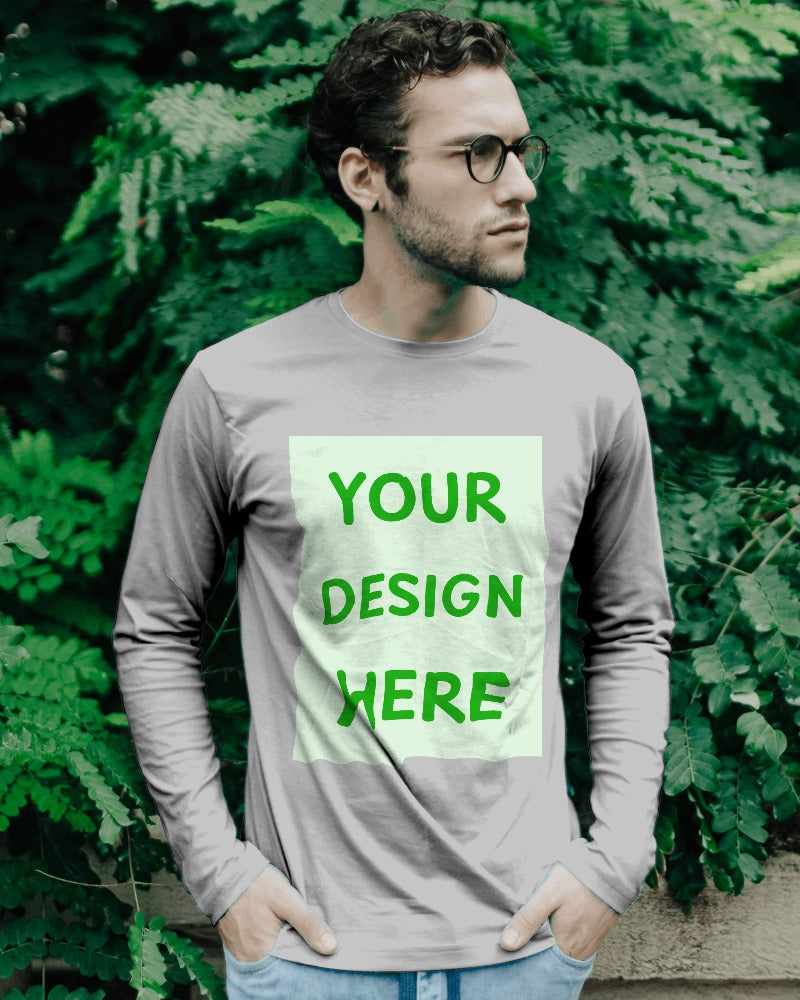 Customizable Men's Long-Sleeve T Shirt