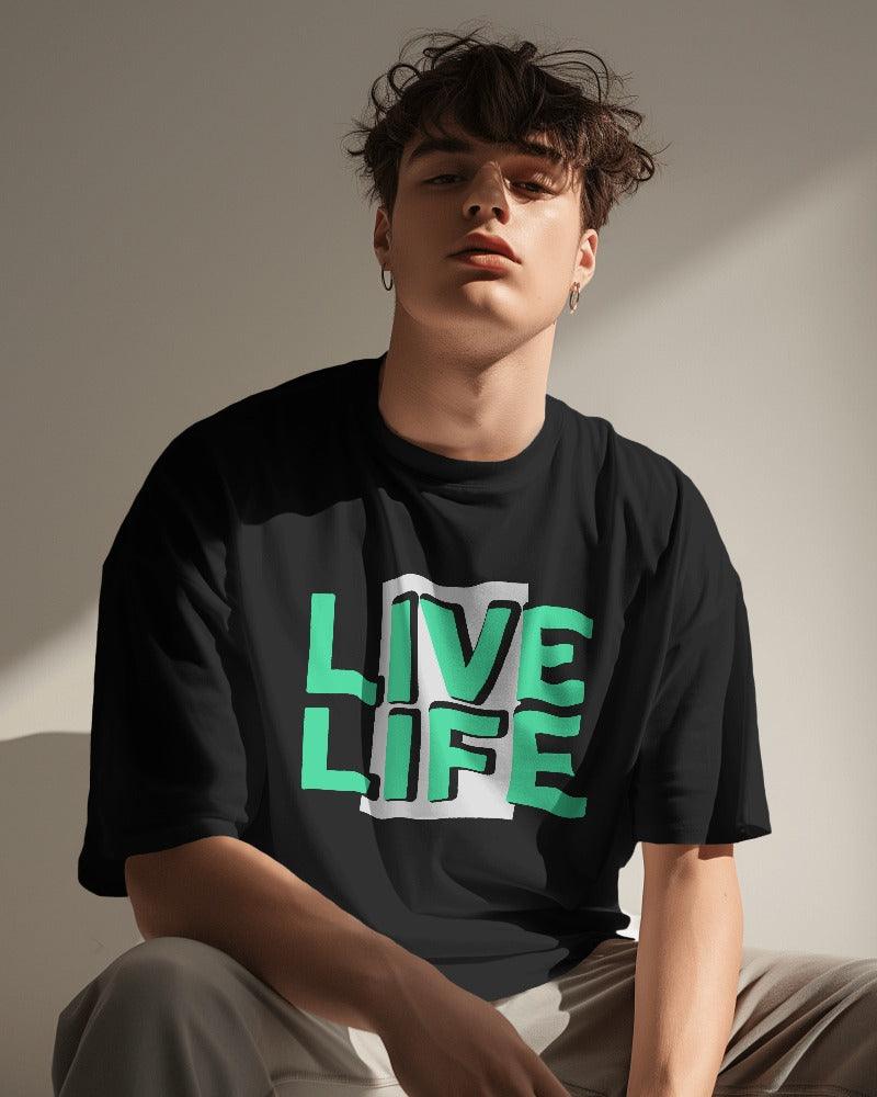 Live Life - Unisex Oversized T Shirt - Bindaas Store