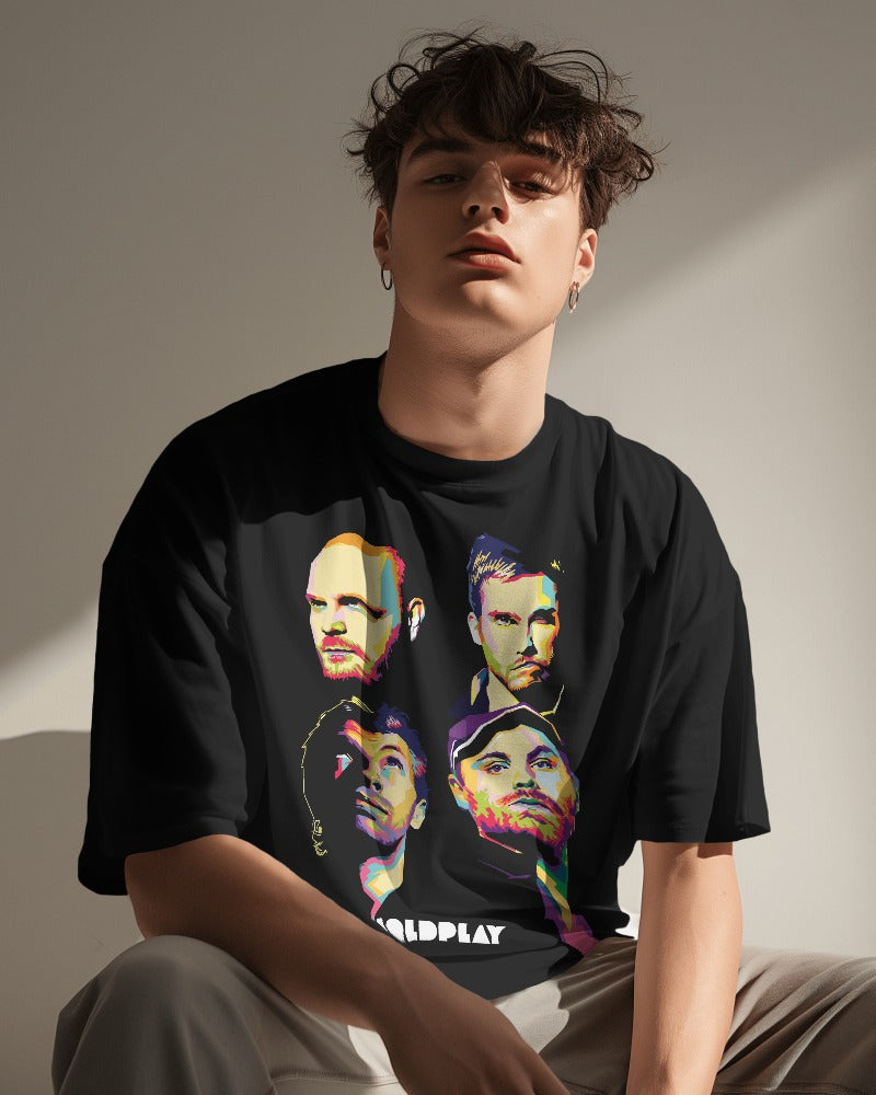 Coldplay Band Oversized T Shirt