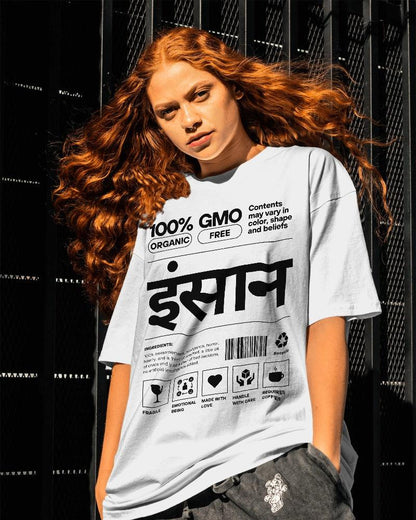 Insaan - Unisex Oversized T Shirt - Bindaas Store