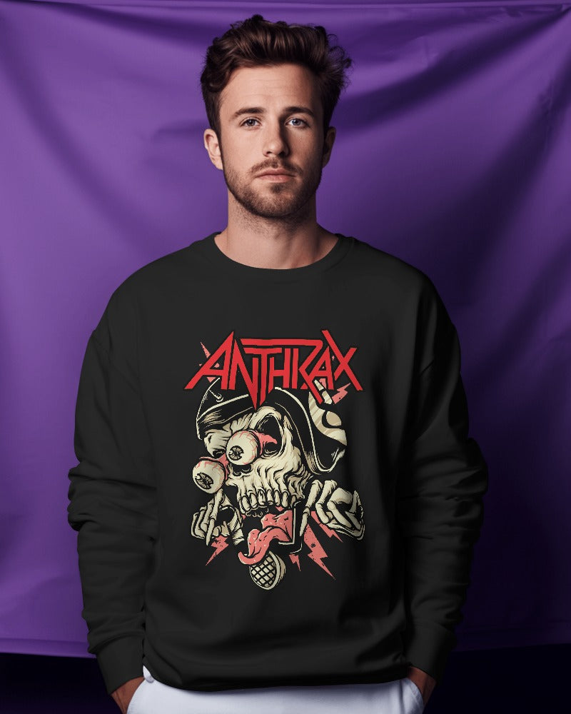 Anthrax Sweatshirt - Premium Fabric & Regular Fit