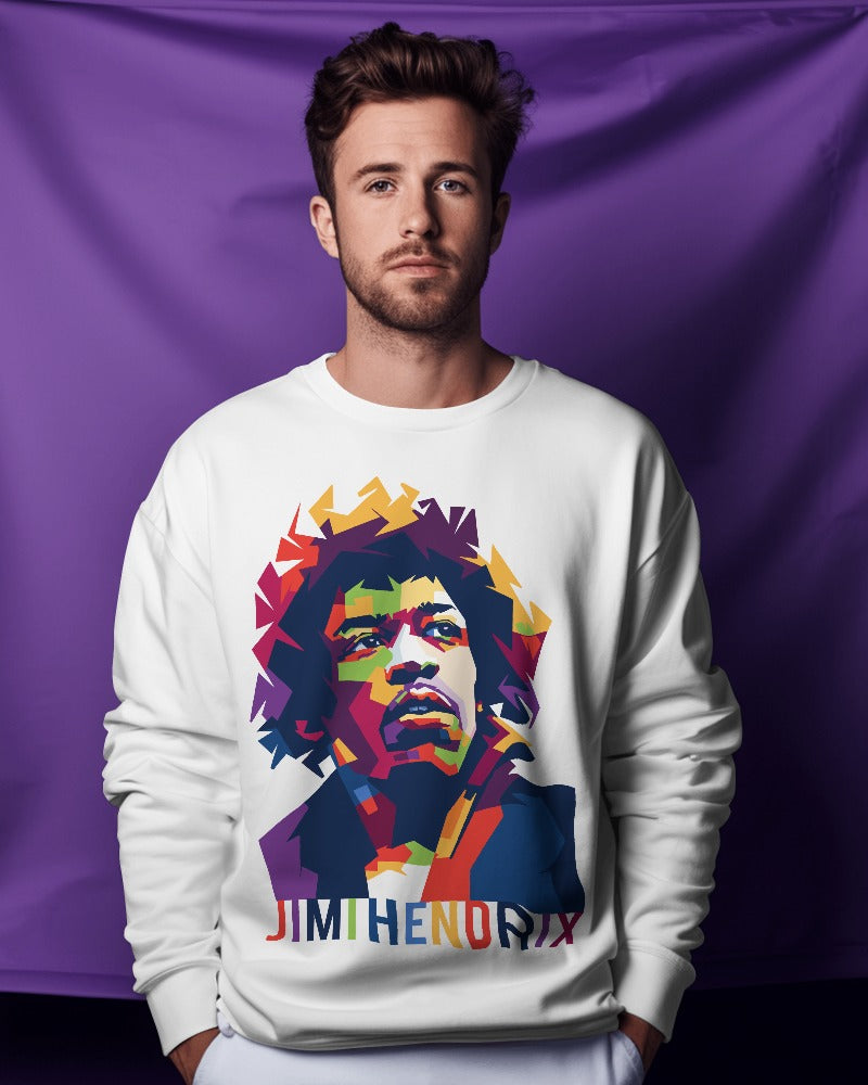 Jimi Hendrix Band Sweatshirt - Premium Fabric & Regular Fit