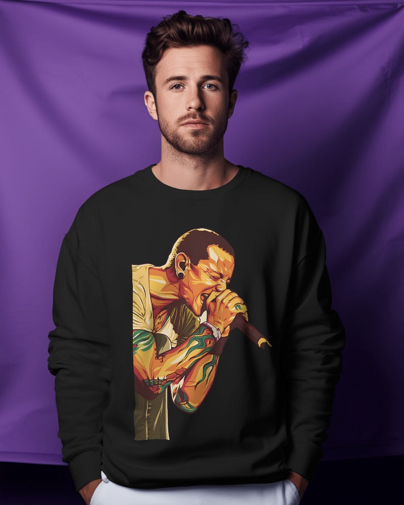 Chester Bennington Sweatshirt - Premium Fabric & Regular Fit