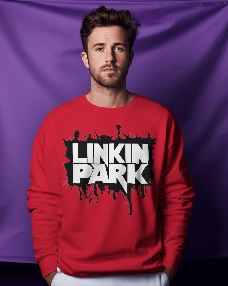 Linkin Park Red Sweatshirt - Premium Fabric & Regular Fit