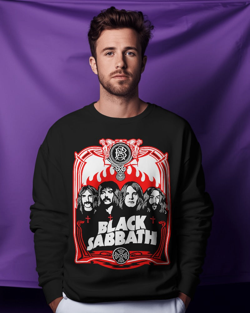 Black Sabbath Sweatshirt - Premium Fabric & Regular Fit