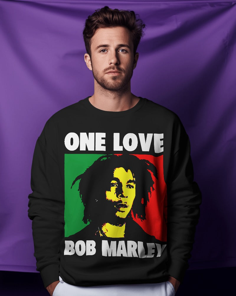 Bob Marley Sweatshirt - Premium Fabric & Regular Fit