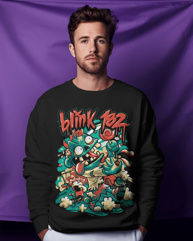 Blink 182 Sweatshirt - Premium Fabric & Regular Fit