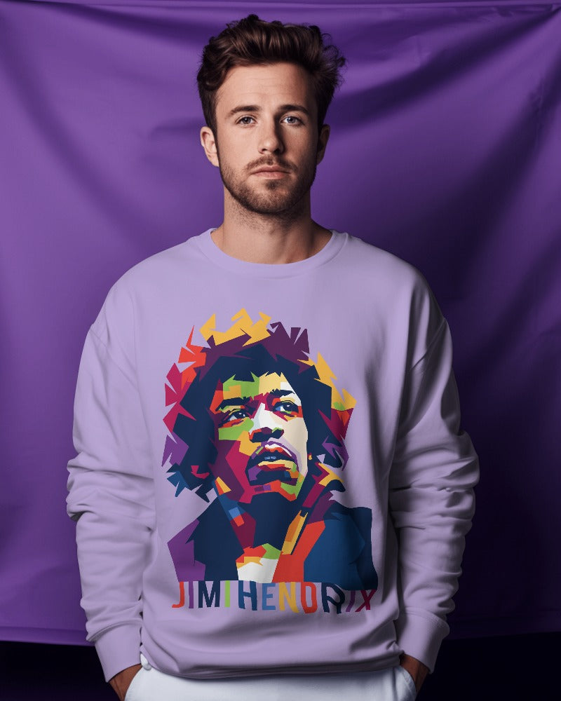 Jimi Hendrix Band Sweatshirt - Premium Fabric & Regular Fit