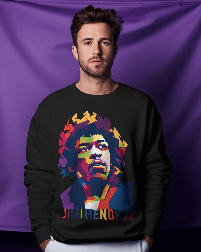 Jimi Hendrix Band Sweatshirt - Premium Fabric & Regular Fit