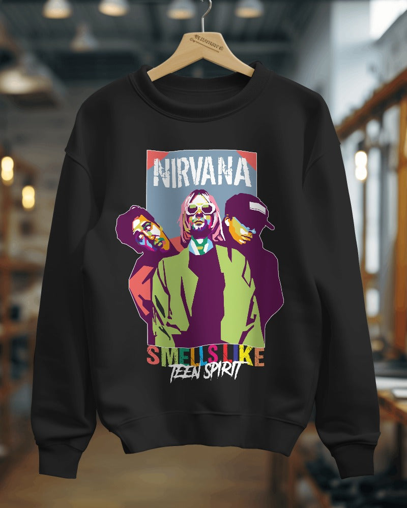 Nirvana Band Sweatshirt - Premium Fabric & Regular Fit