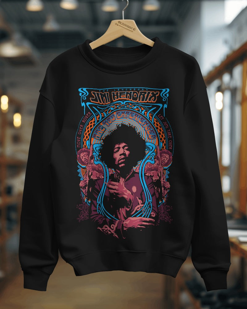 Jimi Hendrix Are you Experienced Sweatshirt - Premium Fabric & Regular Fit