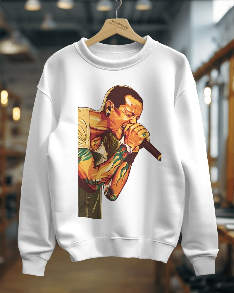 Chester Bennington Sweatshirt - Premium Fabric & Regular Fit