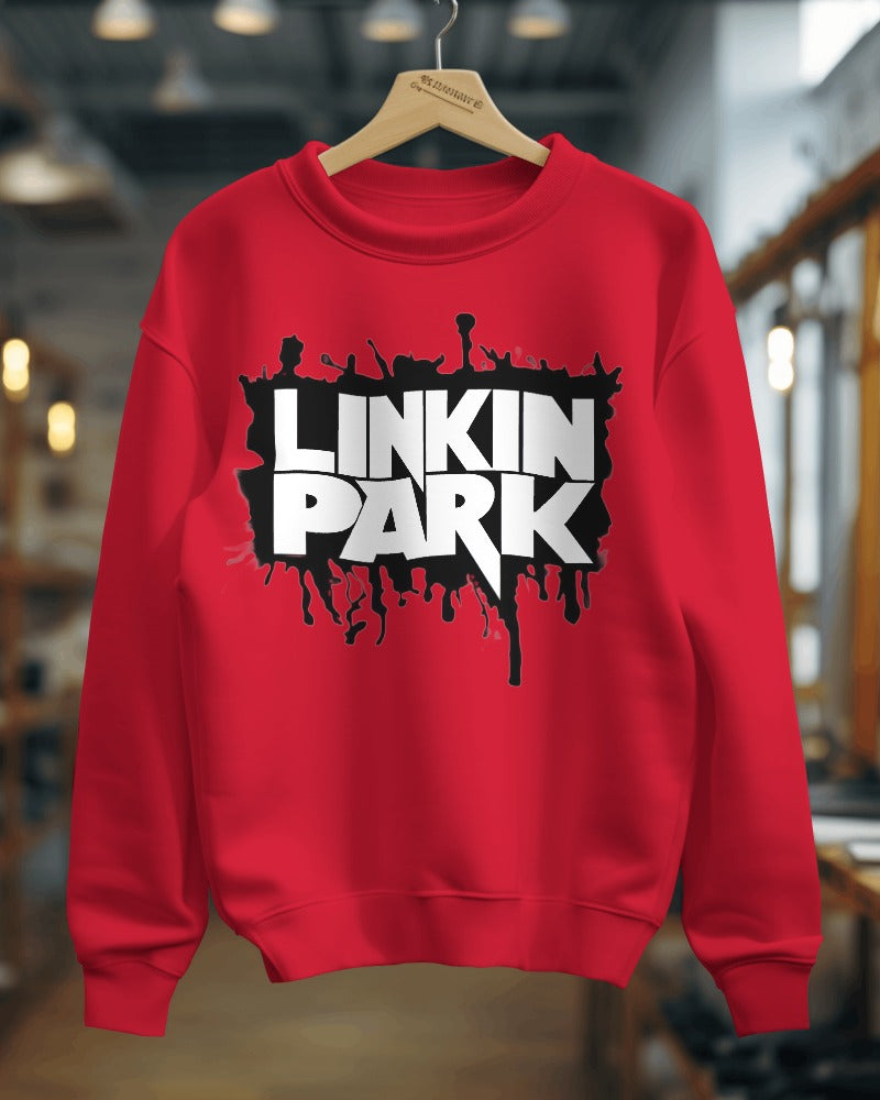 Linkin Park Red Sweatshirt - Premium Fabric & Regular Fit