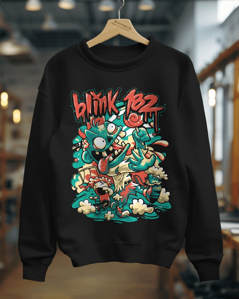 Blink 182 Sweatshirt - Premium Fabric & Regular Fit