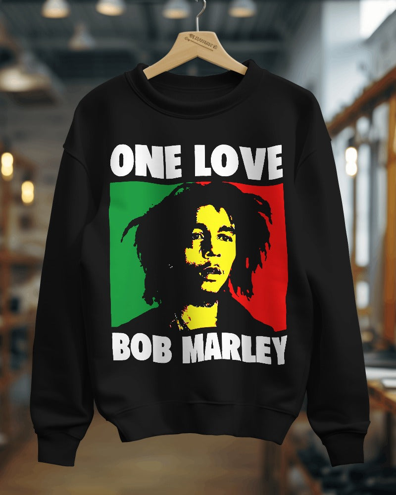 Bob Marley Sweatshirt - Premium Fabric & Regular Fit