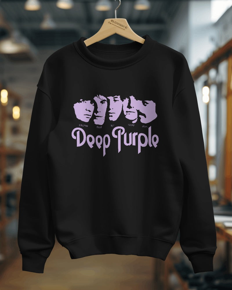 Deep Purple Sweatshirt - Premium Fabric & Regular Fit