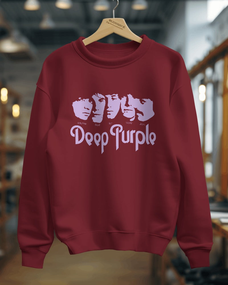 Deep Purple Sweatshirt - Premium Fabric & Regular Fit