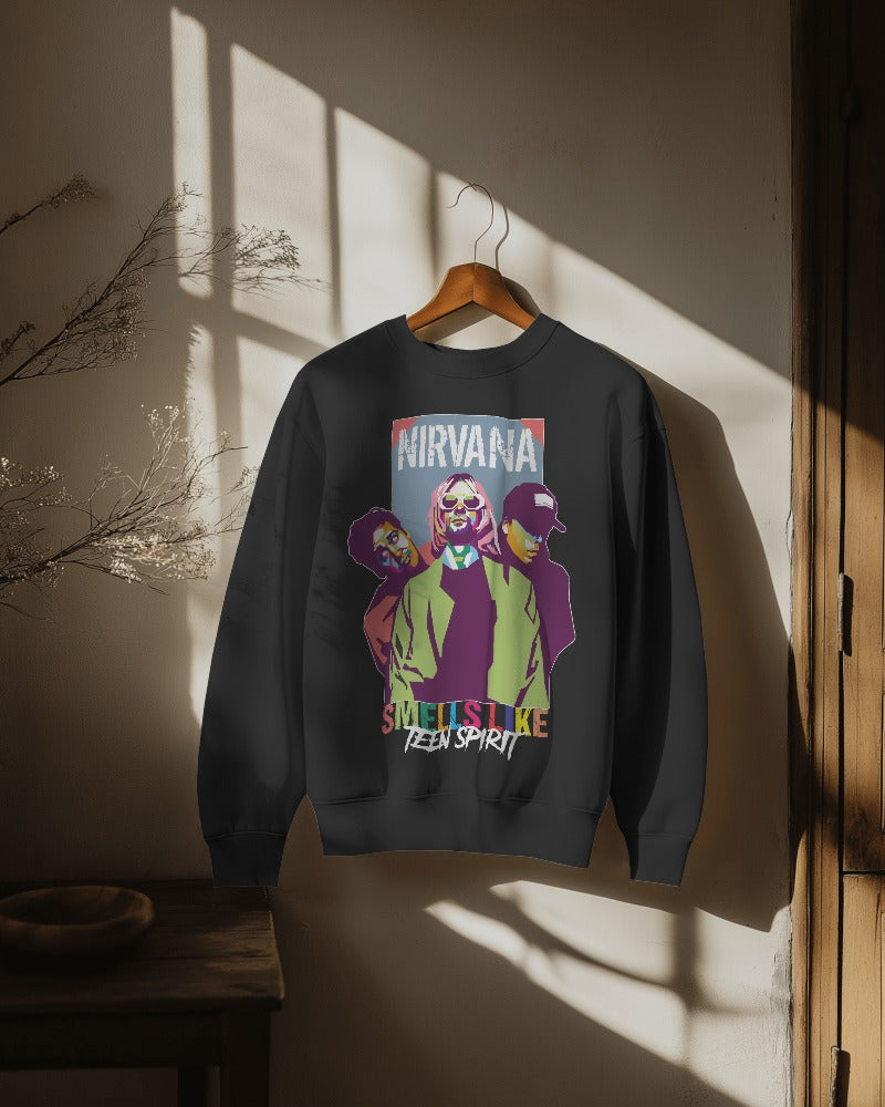 Nirvana Band Sweatshirt - Premium Fabric & Regular Fit