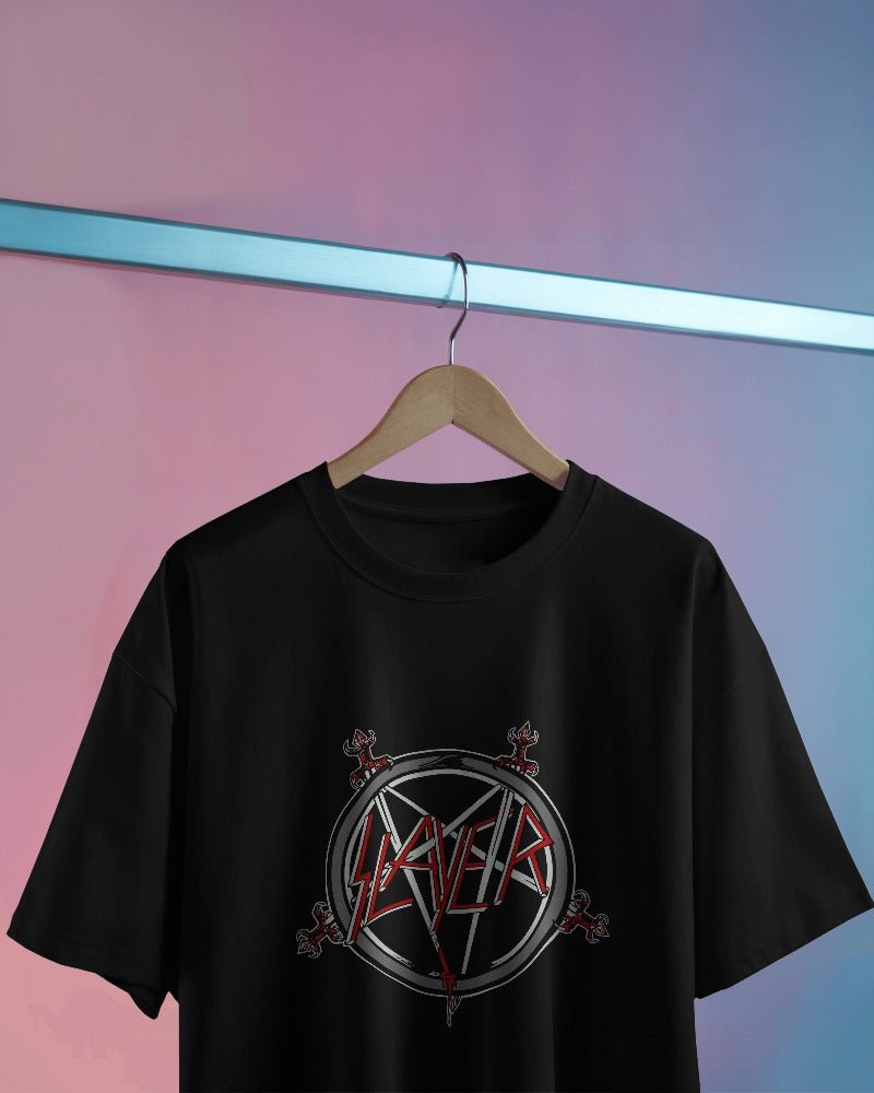 Slayer Oversized T Shirt - Front & Back Print