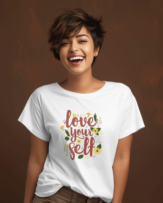 Love Yourself - Women's T-Shirt - Bindaas Store