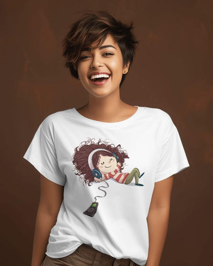 Music & Chill - Women's T-Shirt - Bindaas Store