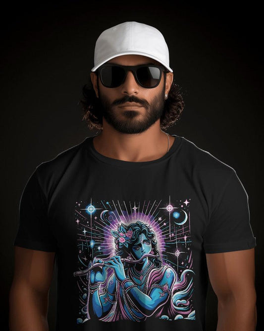 Cosmic Krishna - Men's Classic T Shirt - Bindaas Store