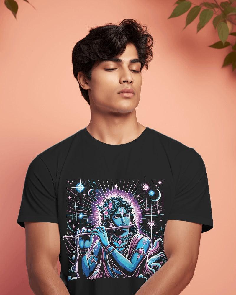 Cosmic Krishna - Men's Classic T Shirt - Bindaas Store