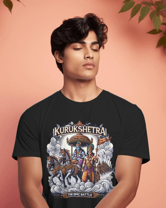 Lord Krishna Kurukshetra - Men's Classic T Shirt - Bindaas Store