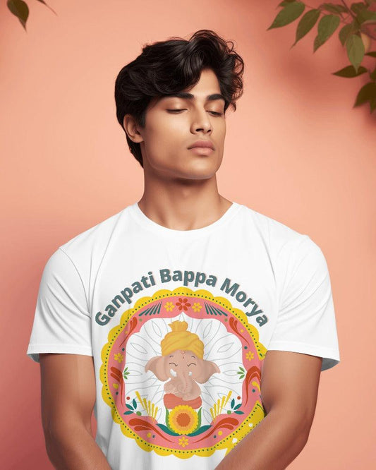 Ganpati Bappa Morya - Men's Classic T Shirt - Bindaas Store