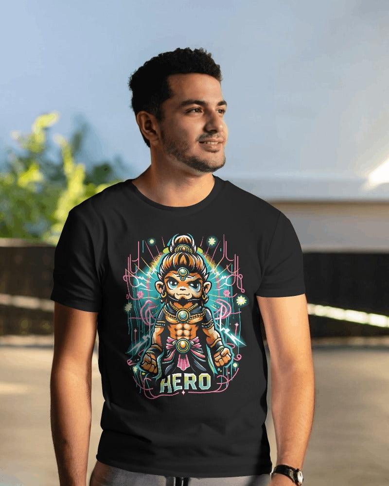 Lord Hanuman The Hero - Men's Classic T Shirt - Bindaas Store