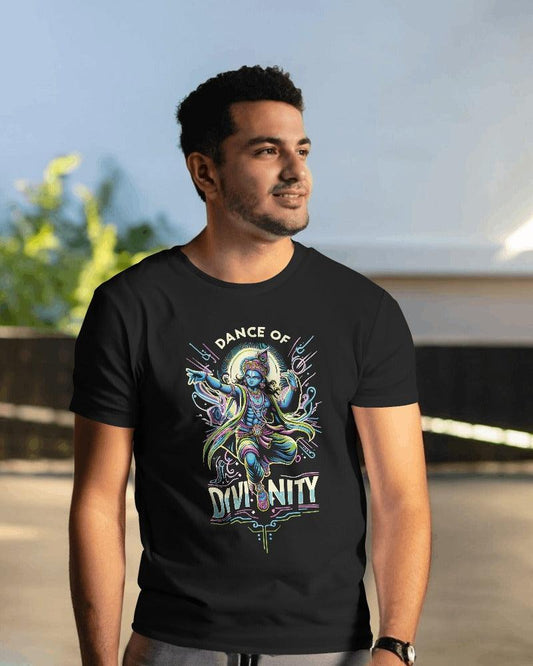 Krishna Dance of Divinity - Men's Classic T Shirt - Bindaas Store