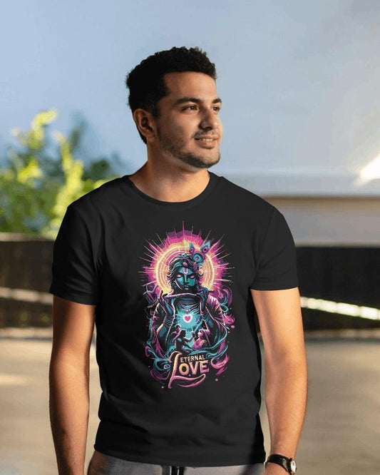 Lord Krishna Eternal Love - Men's Classic T Shirt - Bindaas Store