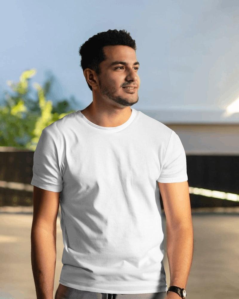 Solid - Men's Classic Round Neck T Shirt - Bindaas Store