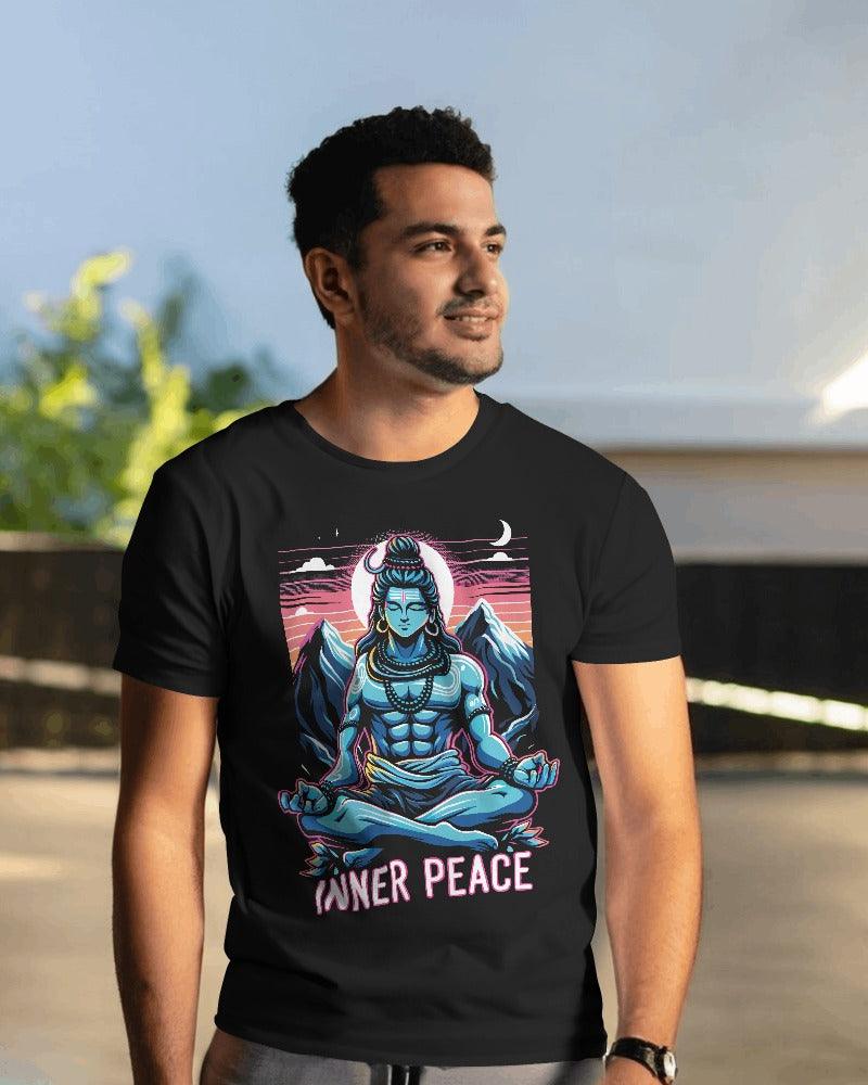 Shiva - Inner Peace - Men's Classic T Shirt - Bindaas Store