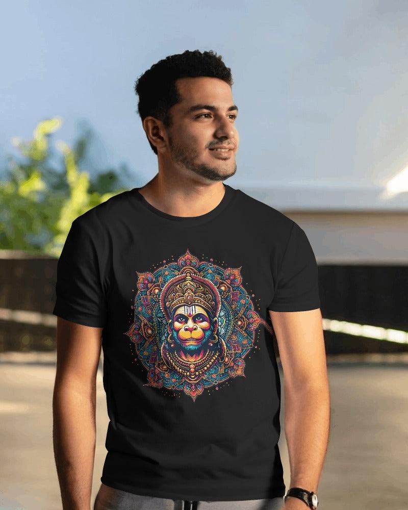 Lord Hanuman Protector - Men's Classic T Shirt - Bindaas Store