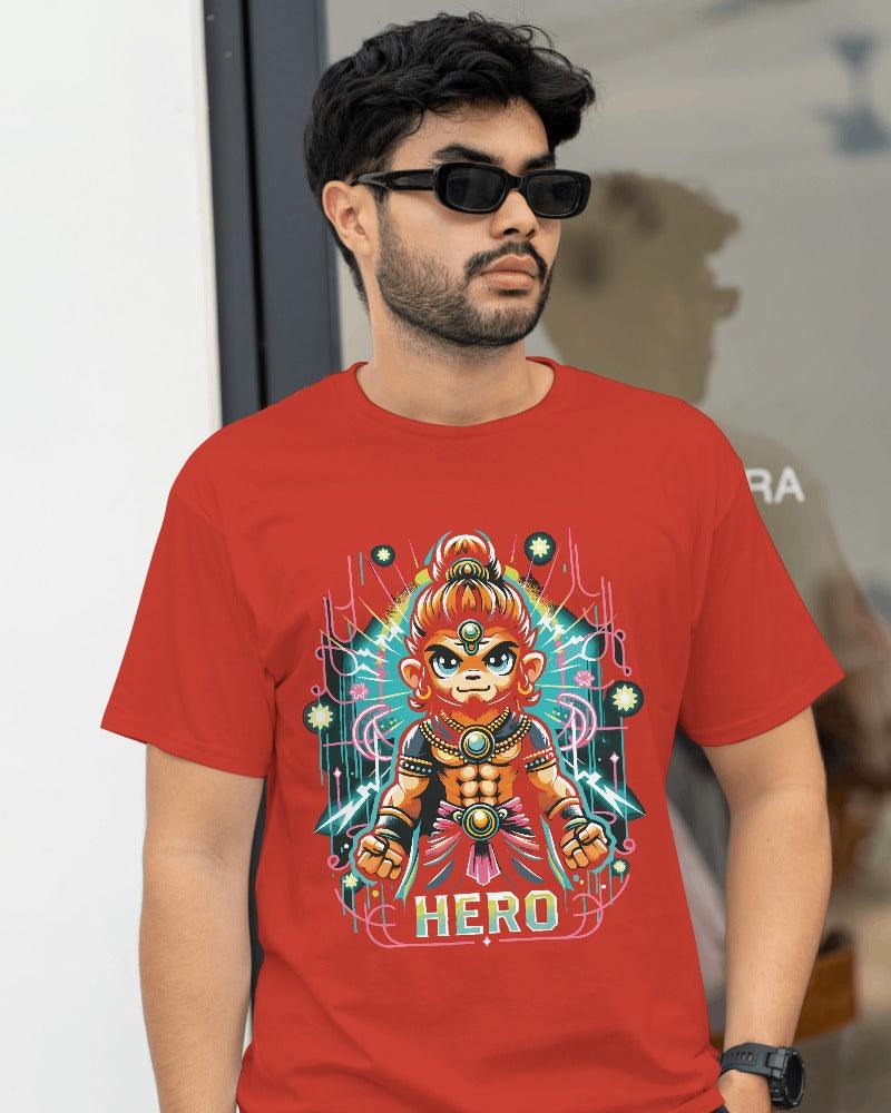 Lord Hanuman The Hero - Men's Classic T Shirt - Bindaas Store