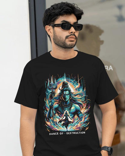 Lord Shiva - Dance of Destruction - Men's Classic T Shirt - Bindaas Store